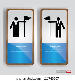 Business human, banner,Vector
