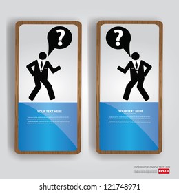 Business human, banner,Vector