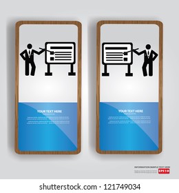 Business human, banner,Vector