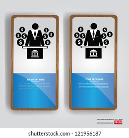 Business human, banner,Vector