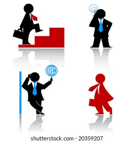 Business human icons