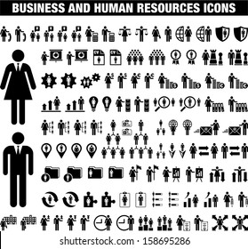Business and Human Resources icons