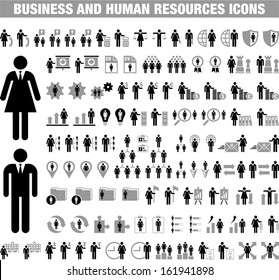 Business and Human Resources icons