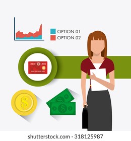 Business  and human resources infographic, vector illustration.