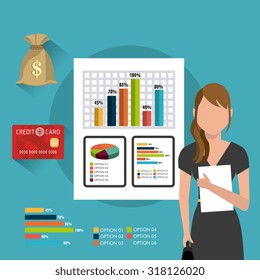 Business  and human resources infographic, vector illustration.