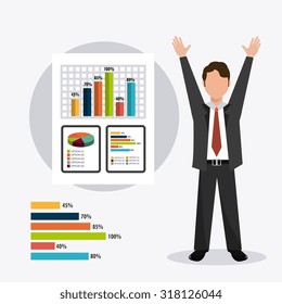 Business  and human resources infographic, vector illustration.