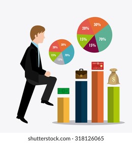 Business  and human resources infographic, vector illustration.