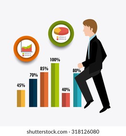 Business  and human resources infographic, vector illustration.