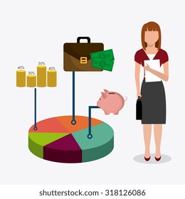 Business  and human resources infographic, vector illustration.