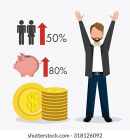 Business  and human resources infographic, vector illustration.