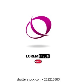 Business icon. Abstract circle. 
