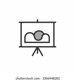Business icon. Board with the image
