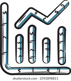 Business icon boho style development analysis