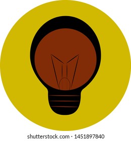 Business icon, bulb icon, vector, EPS