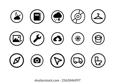 Business icon for company connection set in different style. Name, phone, mobile, place, location, mail, website and message card sign. Contact symbol design template. Vector 10 eps.