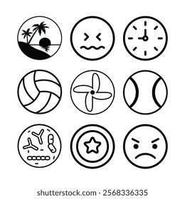 Business icon for company connection set in different style. Name, phone, mobile, place, location, mail, website and message card sign. Contact symbol design template. Vector 10 eps.