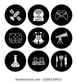 Business icon for company connection set in different style. Name, phone, mobile, place, location, mail, website and message card sign. Contact symbol design template. Vector 10 eps.