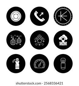 Business icon for company connection set in different style. Name, phone, mobile, place, location, mail, website and message card sign. Contact symbol design template. Vector 10 eps.