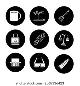 Business icon for company connection set in different style. Name, phone, mobile, place, location, mail, website and message card sign. Contact symbol design template. Vector 10 eps.