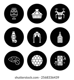 Business icon for company connection set in different style. Name, phone, mobile, place, location, mail, website and message card sign. Contact symbol design template. Vector 10 eps.