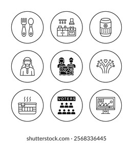Business icon for company connection set in different style. Name, phone, mobile, place, location, mail, website and message card sign. Contact symbol design template. Vector 10 eps.