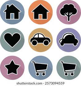 Business icon for company connection set in different style. Name, phone, mobile, place, location, mail, website and message card sign. Contact symbol design template.