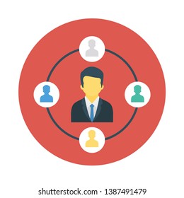 Business icon for    connection  & sharing