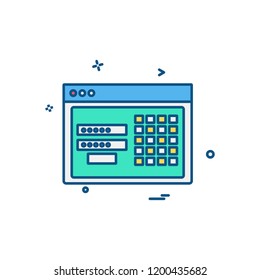 Business icon design vector