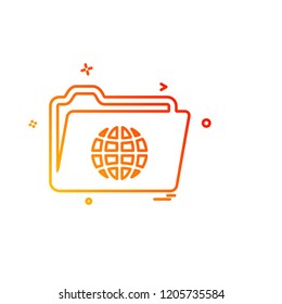 Business icon design vector