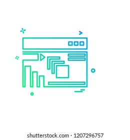 Business icon design vector