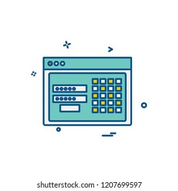 Business icon design vector