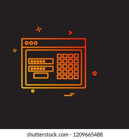 Business icon design vector