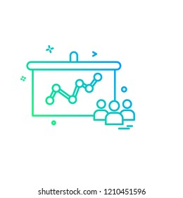Business icon design vector