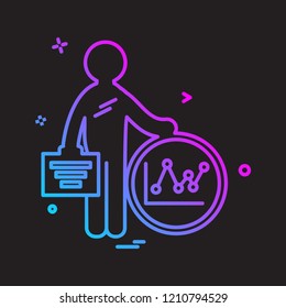 Business icon design vector 