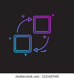 Business icon design vector