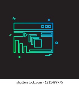Business icon design vector