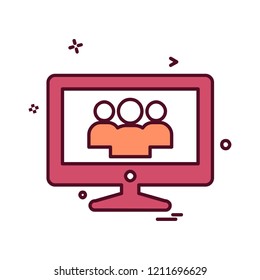 Business icon design vector