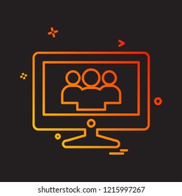 Business icon design vector