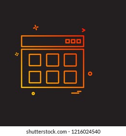 Business icon design vector