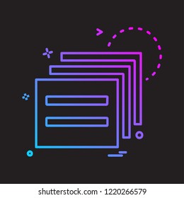 Business icon design vector