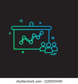 Business icon design vector
