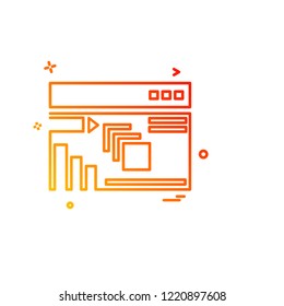 Business icon design vector