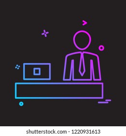 Business icon design vector
