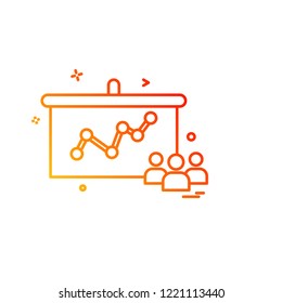 Business icon design vector