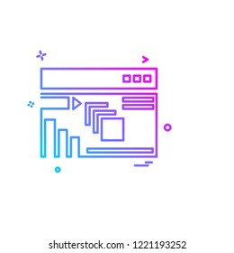 Business icon design vector