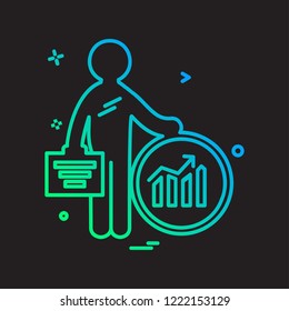 Business icon design vector 