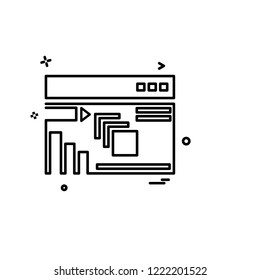 Business icon design vector