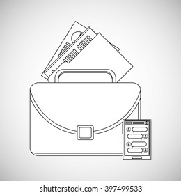 Business icon design, Vector illustration