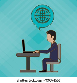 Business icon design, vector illustration