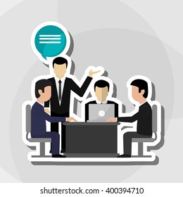 Business icon design, vector illustration